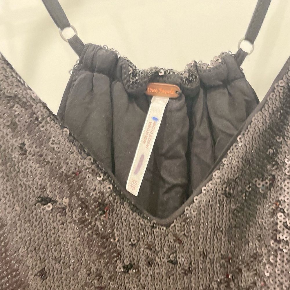 NEW Free People Black Sequins Jumpsuit.Size XS - Picture 13 of 15